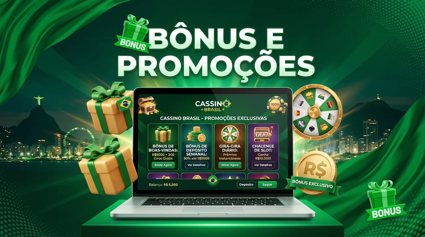 Bônus para jogadores de cassino online no Brasil